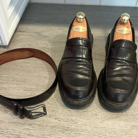 To Boot Black Leather Loafers Classic Slip-On Design Ronny Black Calf Slip on main image 3